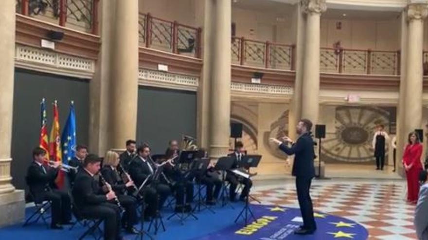 El himno de Europa ha sonado en el Palau de les Comunicacions