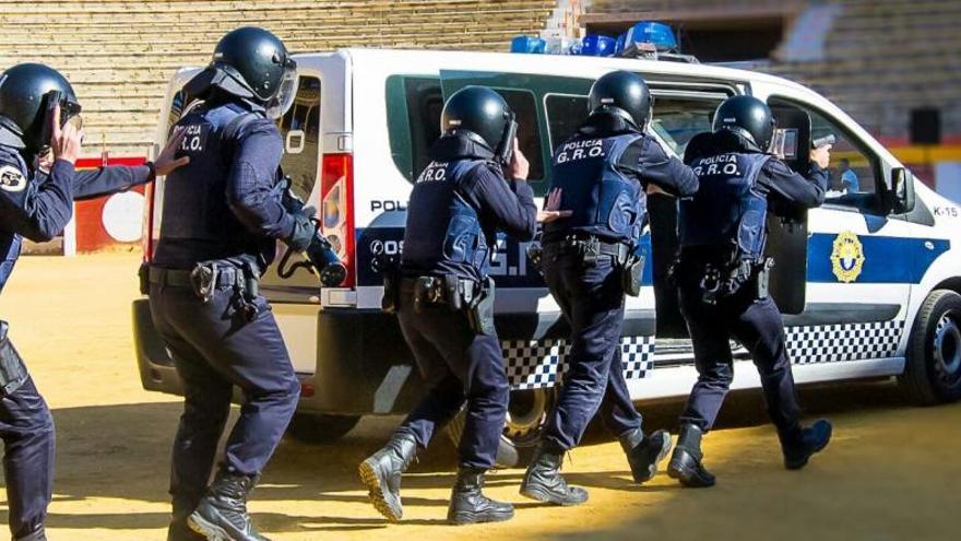 Agentes de la Policía Local en una exhibición