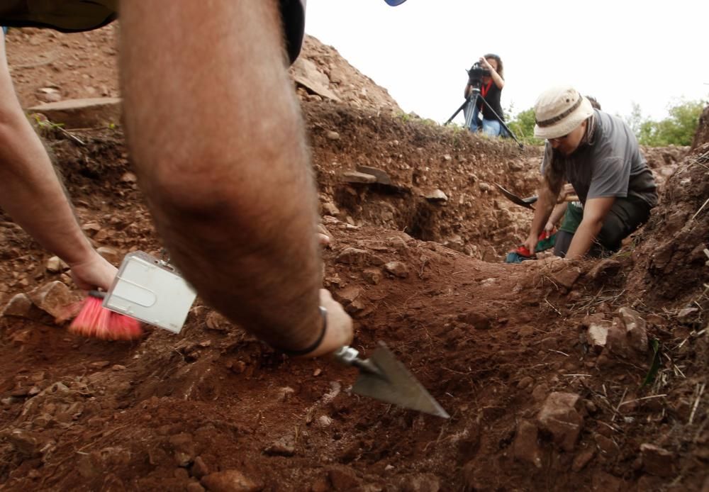 Excavación en el castro de Boinas