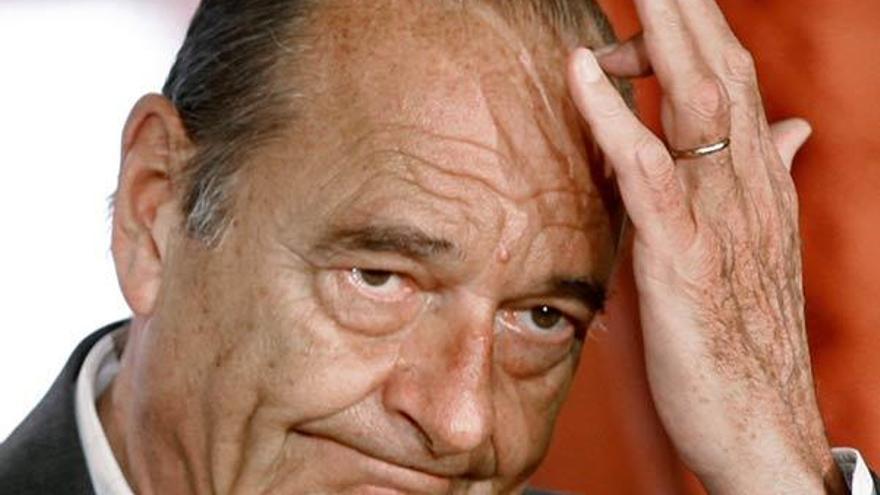 Chirac, en 2007, en la recta final de su mandato.  // Reuters