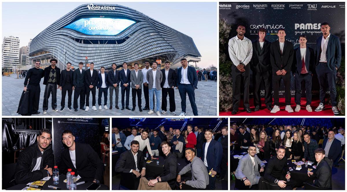 La plantilla del Villarreal CF ha disfrutado de la espectacular Cerámica Night Experience en el imponente Roig Arena.