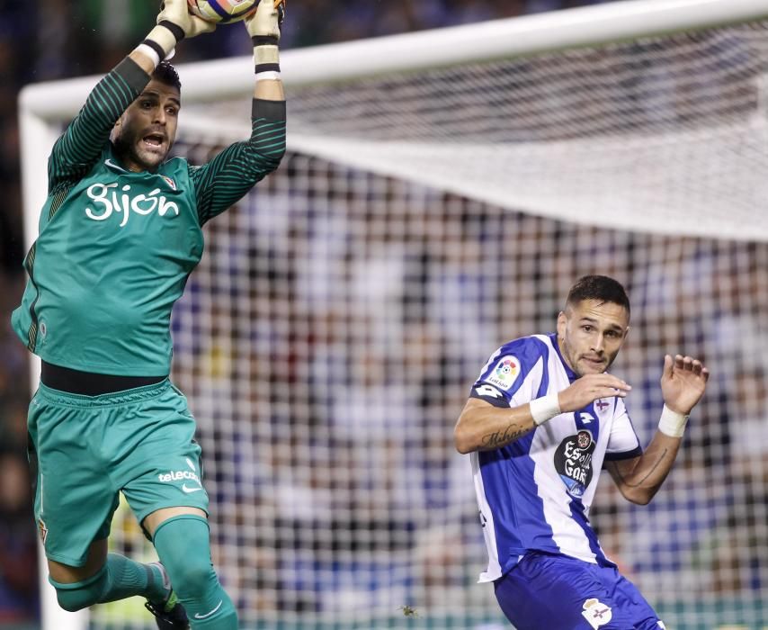 El Dépor logra la victoria ante el Sporting