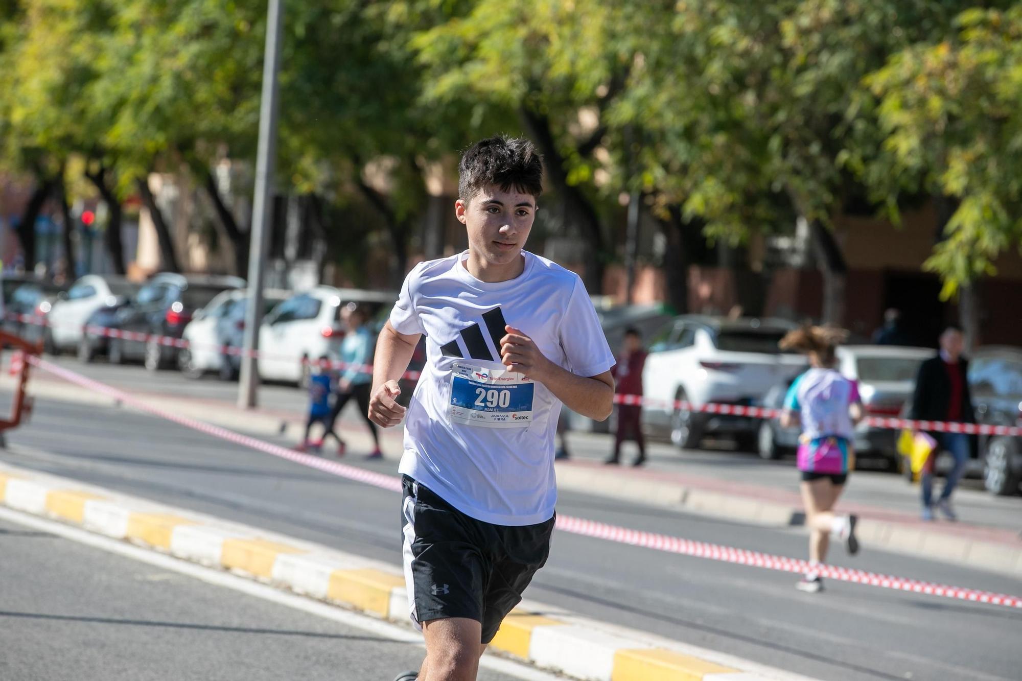 Carrera de menores de la TotalEnergies Murcia Maratón Costa Cálida