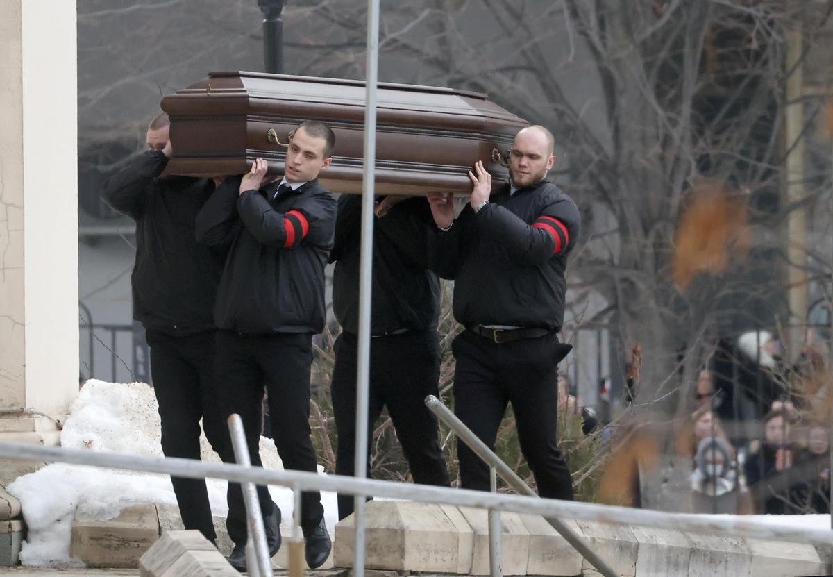 Funeral y ceremonia de despedida del político opositor ruso Alexei Navalny en Moscú