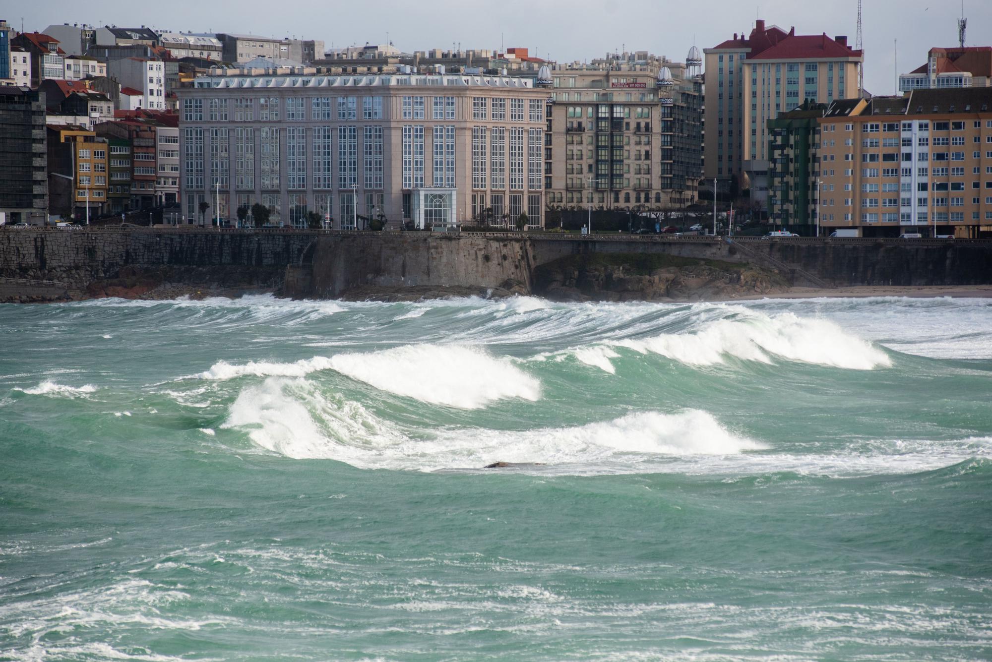 Tres días en alerta por temporal en A Coruña