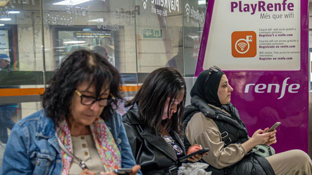 Usuarios de Rodalies.