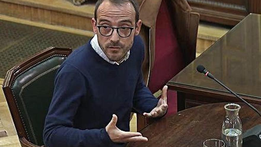 Jaume Mestre, durant la seva declaració al Suprem.