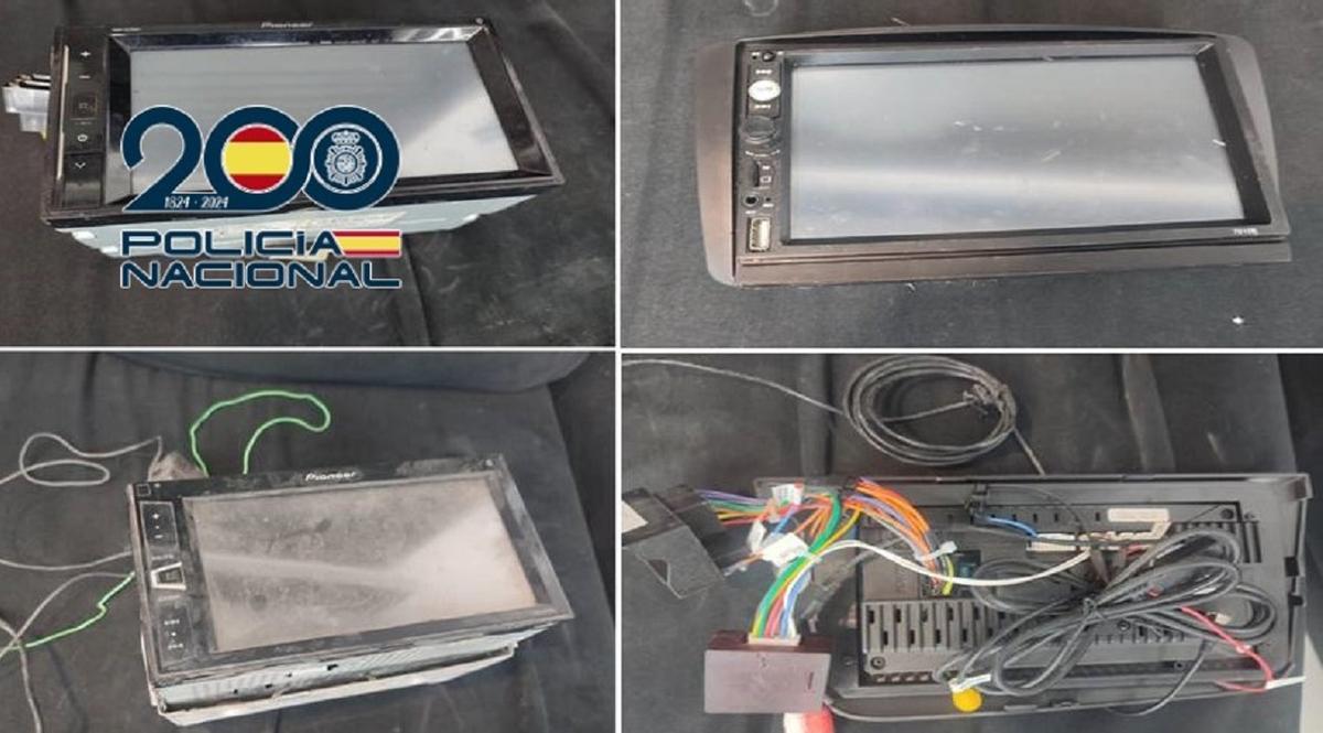 Cuadros recuperados por la Policía Nacional.