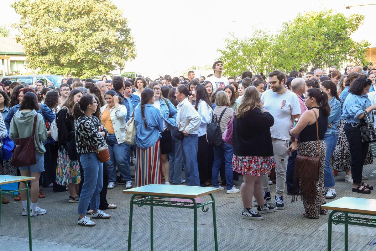 Aspirantes en las oposiciones a educación del pasado verano en Galicia.