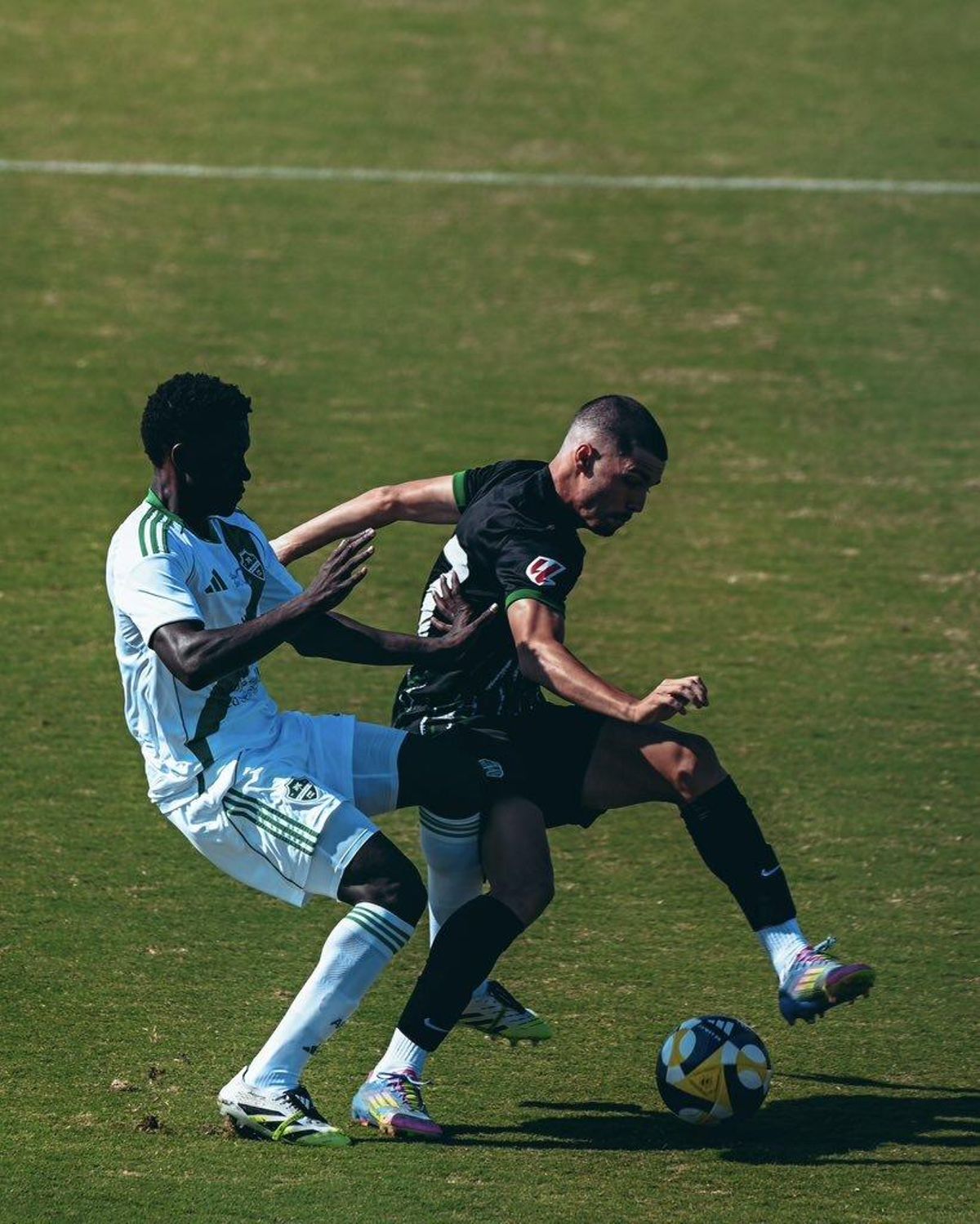 Bastida struggled by the ball.