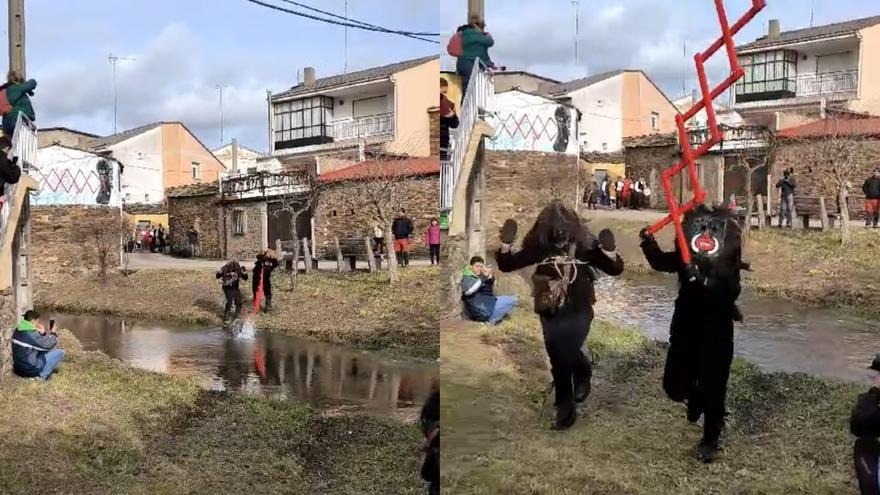 Riofrío de Aliste despierta el año con Los Carochos