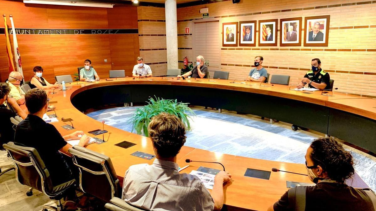 Imatge de la reunió de la comissió municipal