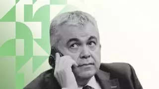 Santos Cerdán, siempre pone la misma cara