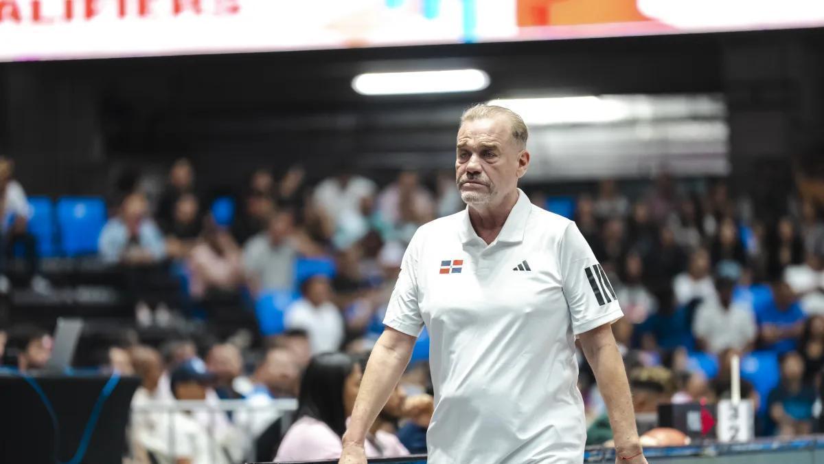 Néstor el 'Che' García, durante un encuentro con la selección de República Dominicana durante la última venatana FIBA.