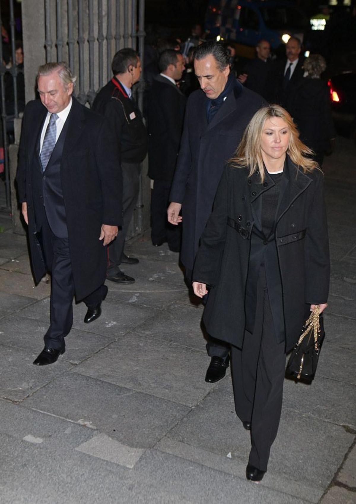 Funeral de la duquesa de Alba, Jaime de Marichalar, Gonzalo de la Cierva y Patricia Olmedilla