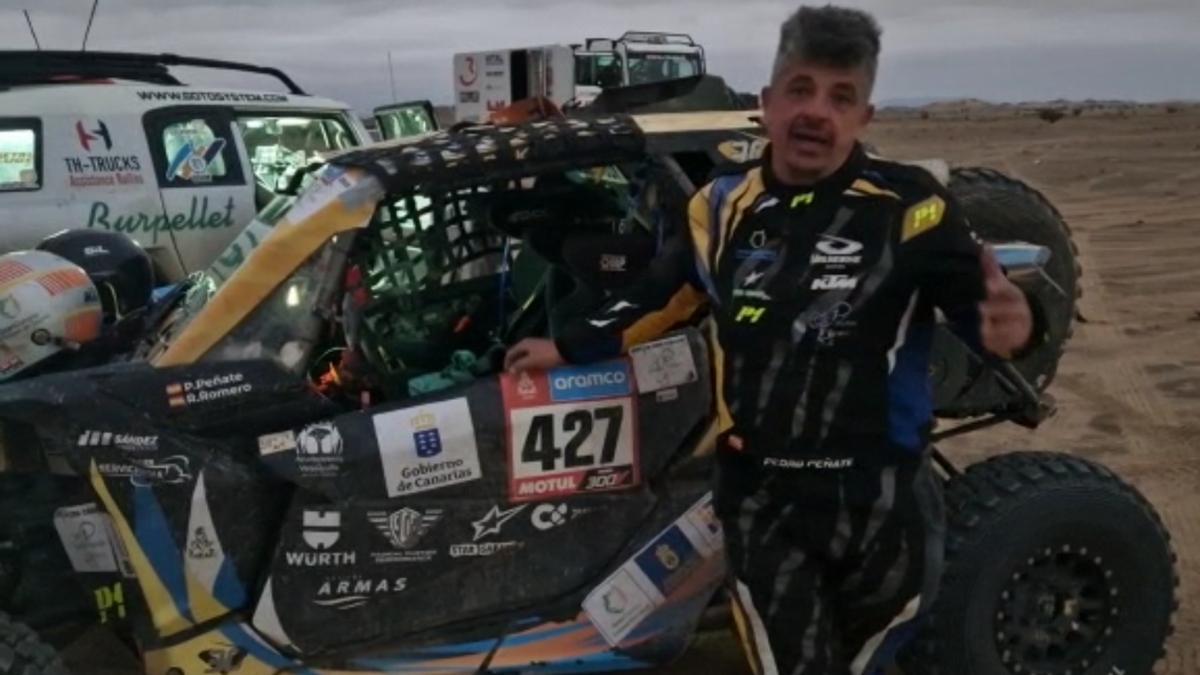 Pablo Peñate tras completar ocho jornadas el Dakar