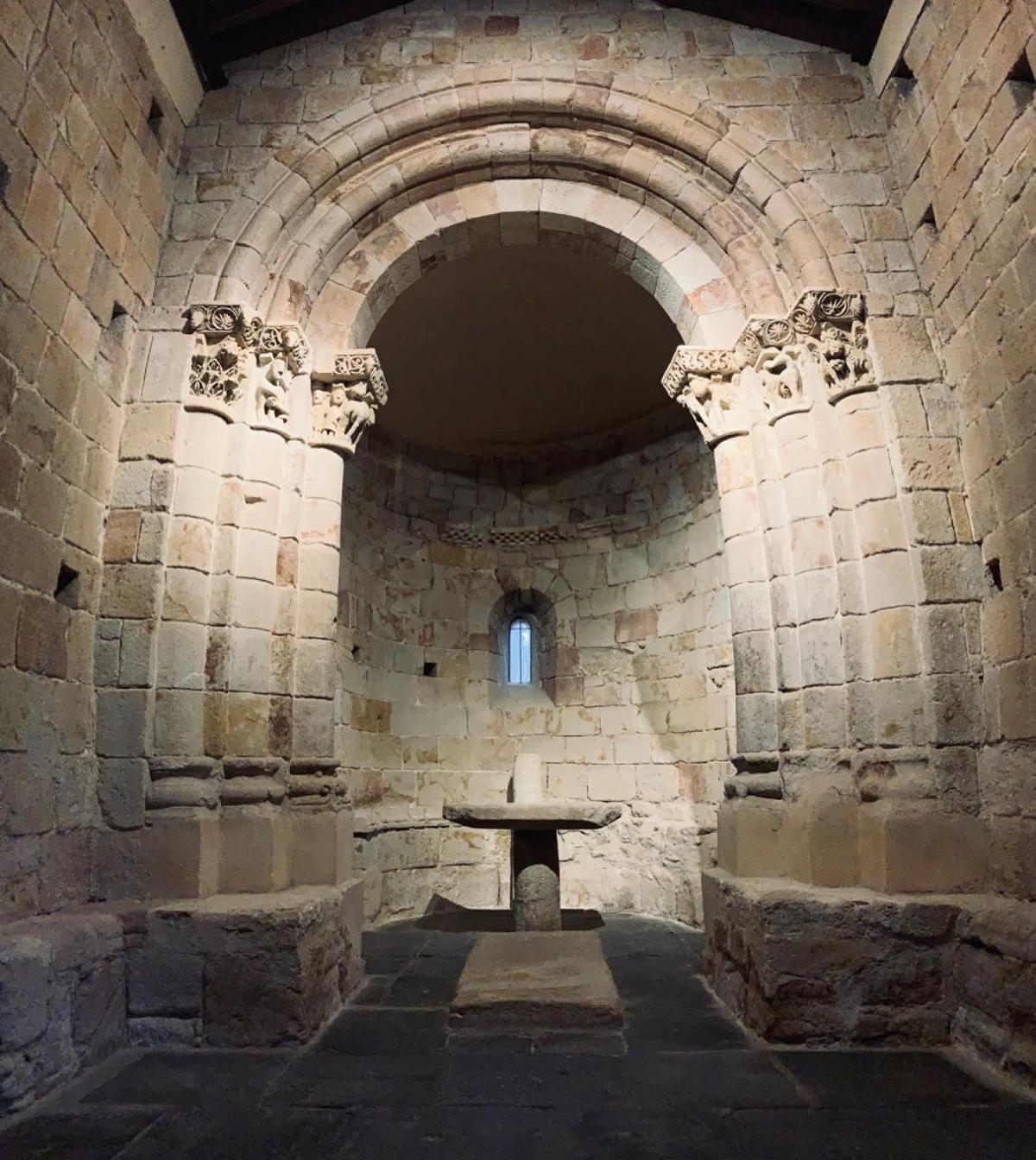 Interior del templo.
