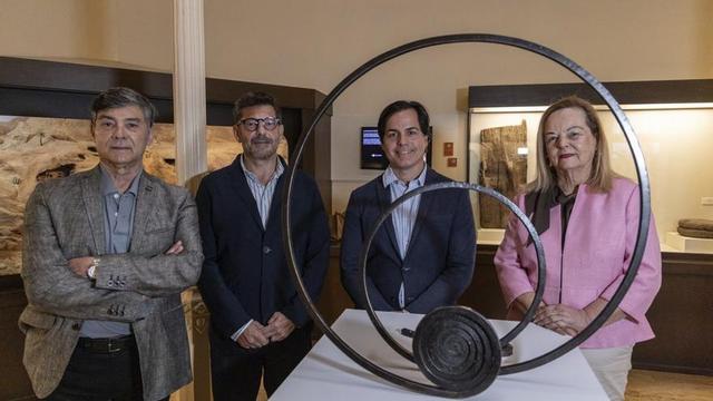 De izda. a dcha., Sebastián López, Jesús M. Castaño, Daniel Pérez y Nina Santana.