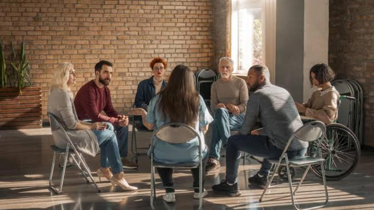 Comunidad de vecinos haciendo una reunión