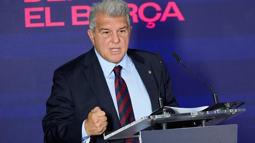 Joan Laporta: "Si el Papa durante su visita quiere bendecir a todo el barcelonismo, estaremos encantados"