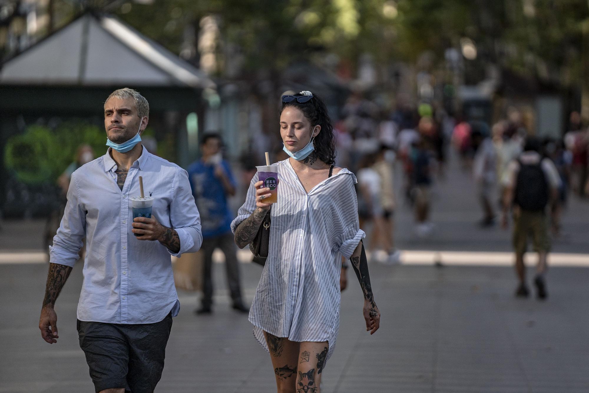 ramblas barcelona ola de calor verano