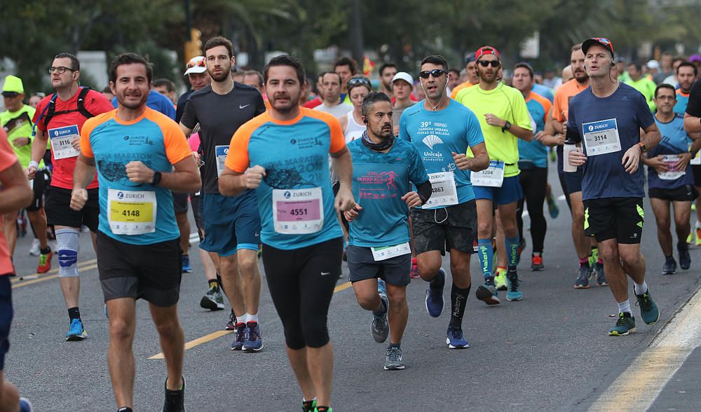 Las mejores imágenes de la Maratón de Málaga 2018