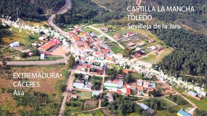 Puerto Rey, la pedanía de Alía donde una acera es Cáceres y la otra es Toledo