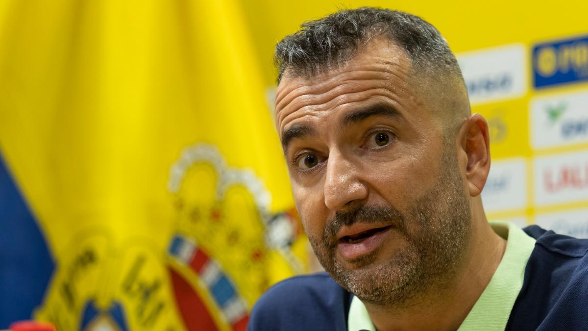 Diego Martínez, en su presentación con Las Palmas