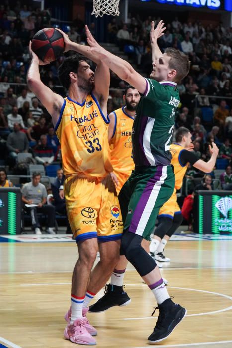 Partido del Unicaja - Gran Canaria Herbalife en el Martín Carpena.