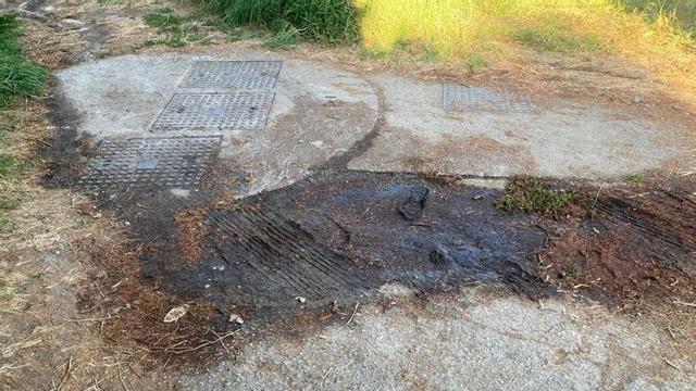 La foto con la que alerta la plataforma. | AUGAS LIMPAS