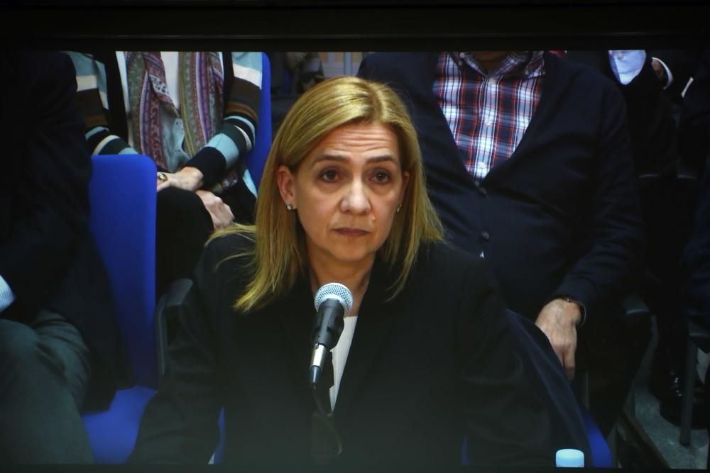 La infanta Cristina asegura que actuaba "por confianza" en su marido