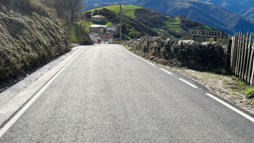 Tineo invierte 279.405 euros en el arreglo de la carretera a Las Colladas