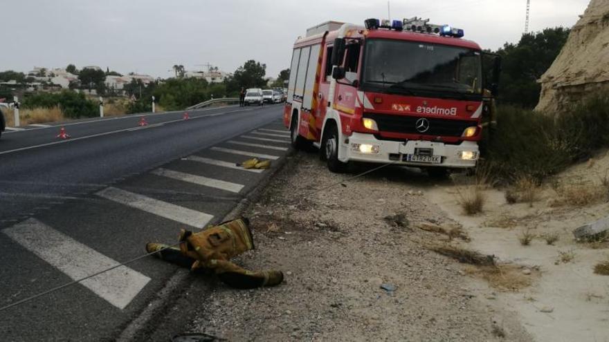 Un herido tras colisionar dos vehículos en la N-332 a su paso por La Vila