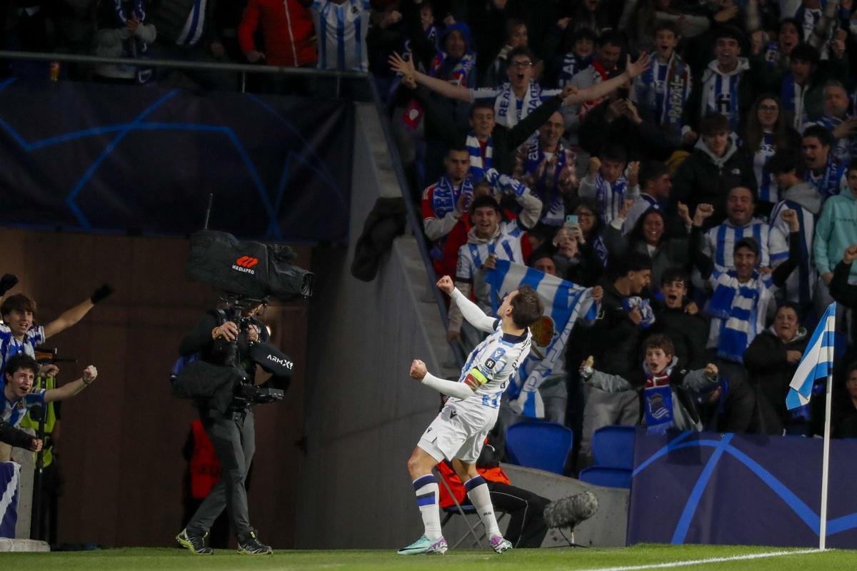 Imagen del Real Sociedad - Benfica de Liga de Campeones.