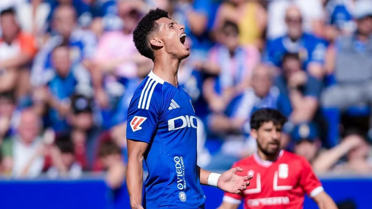 Ilyas Chaira, importante en un Oviedo de play-off