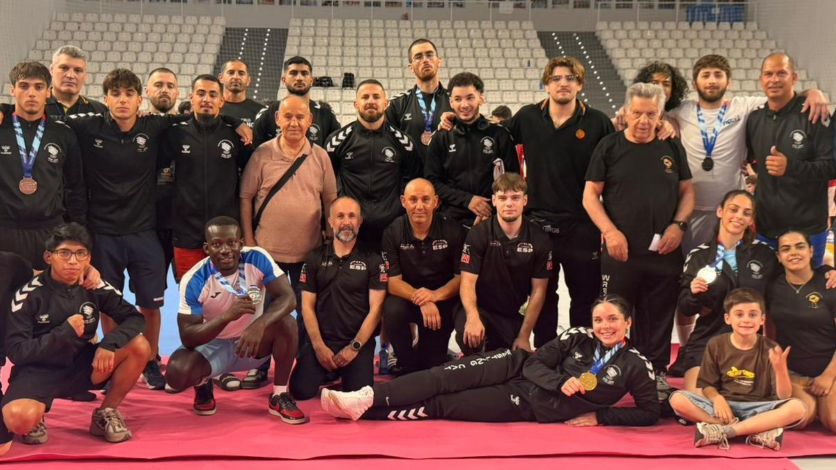 Alegria dins la representació catalana al Campionat d'Espanya de Lluites Olímpiques