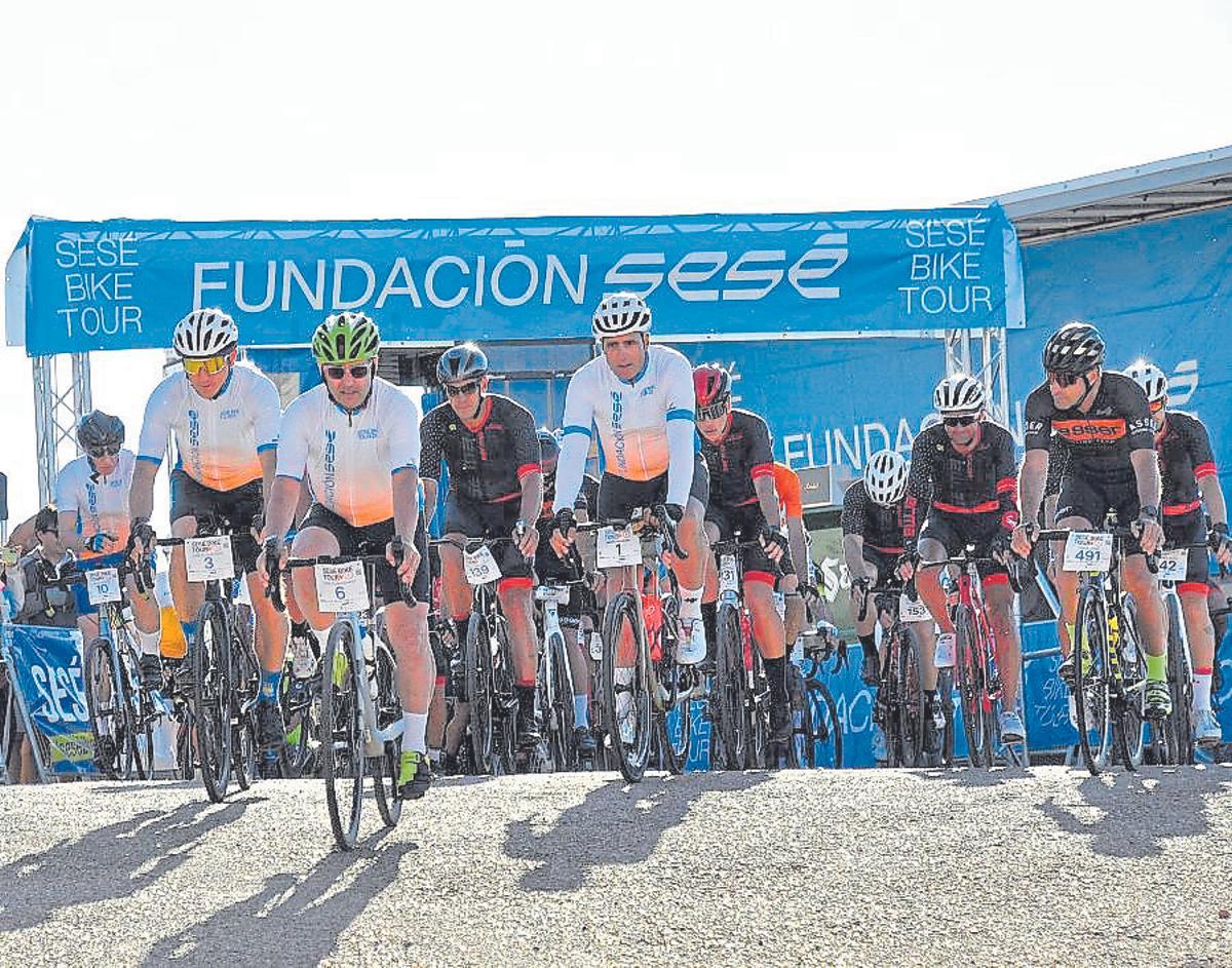Salida de la edición de 2025 de la Sesé Bike Tour.