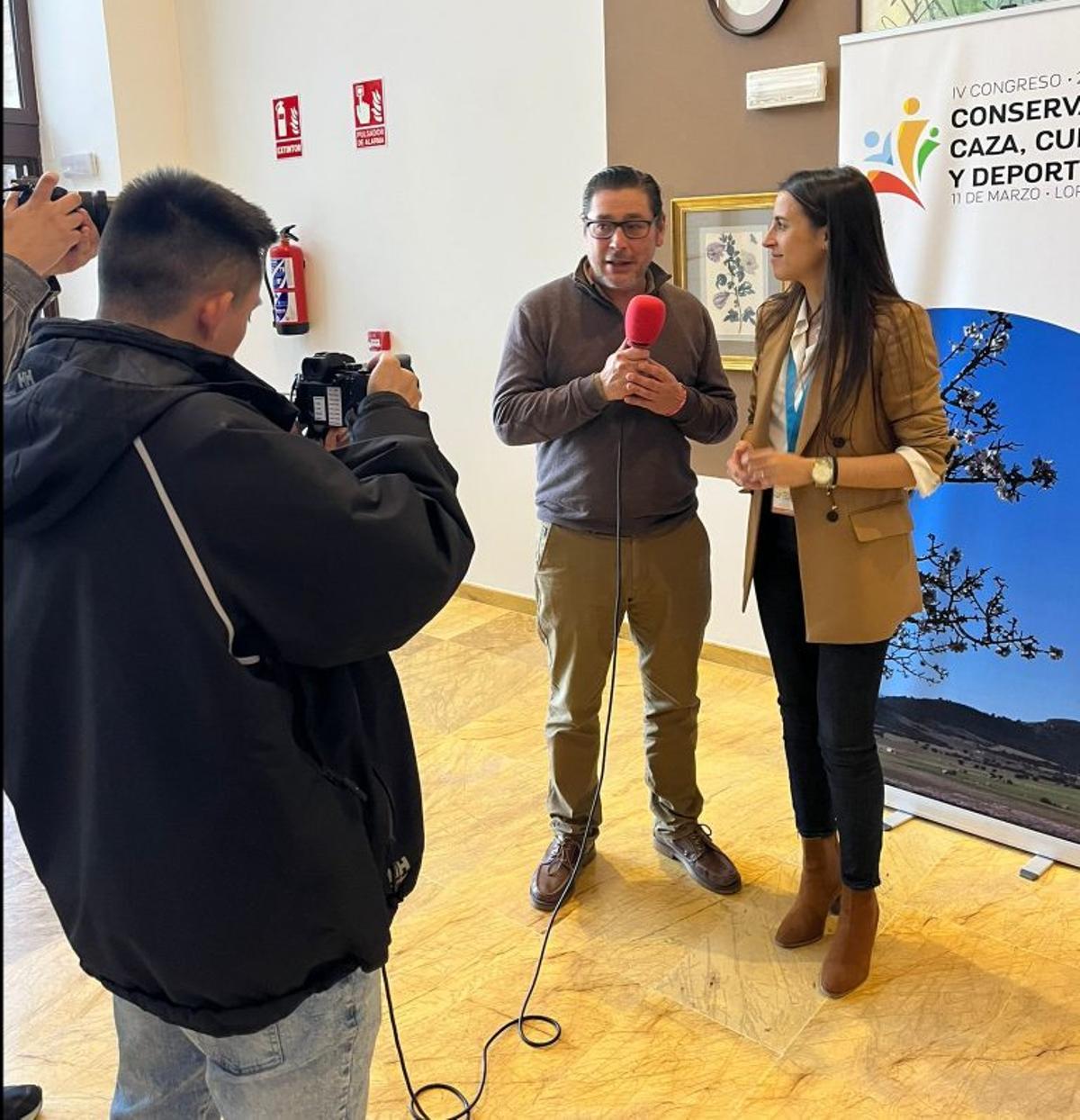 Lorena Martínez, en una entrevista.