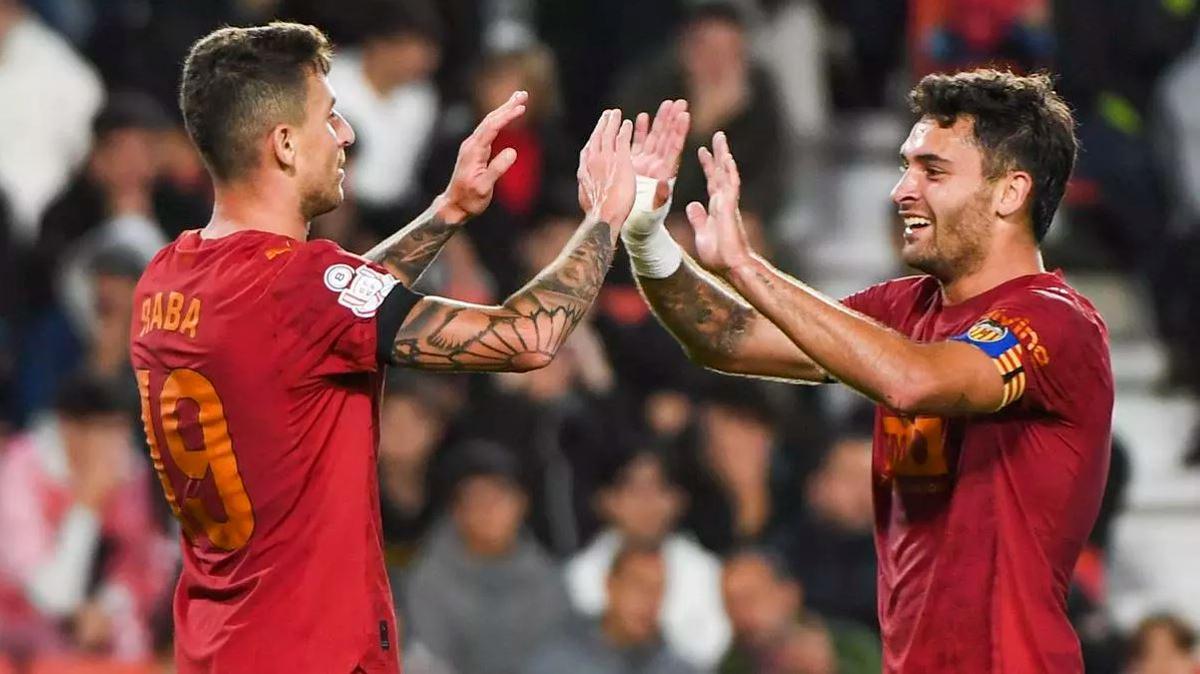 Raba y Hugo Duro, celebrando un gol