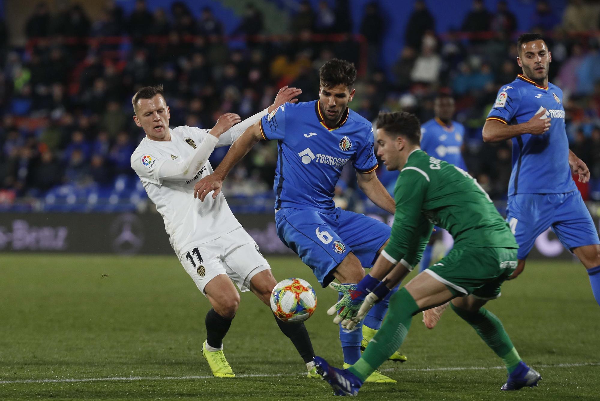 Los enfrentamientos Valencia CF - Getafe con Bordalás en el banquillo madrileño