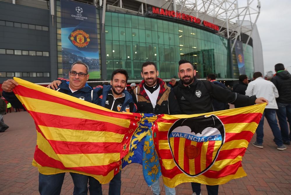 La afición del Valencia CF toma Mánchester