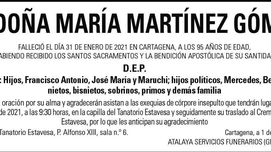 María Martínez Gómez