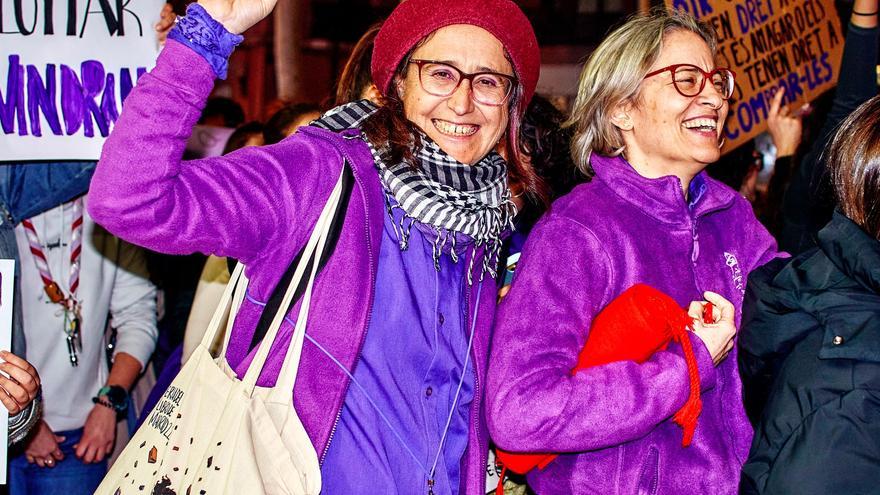 Así ha sido la manifestación feminista del 8M en Gandia