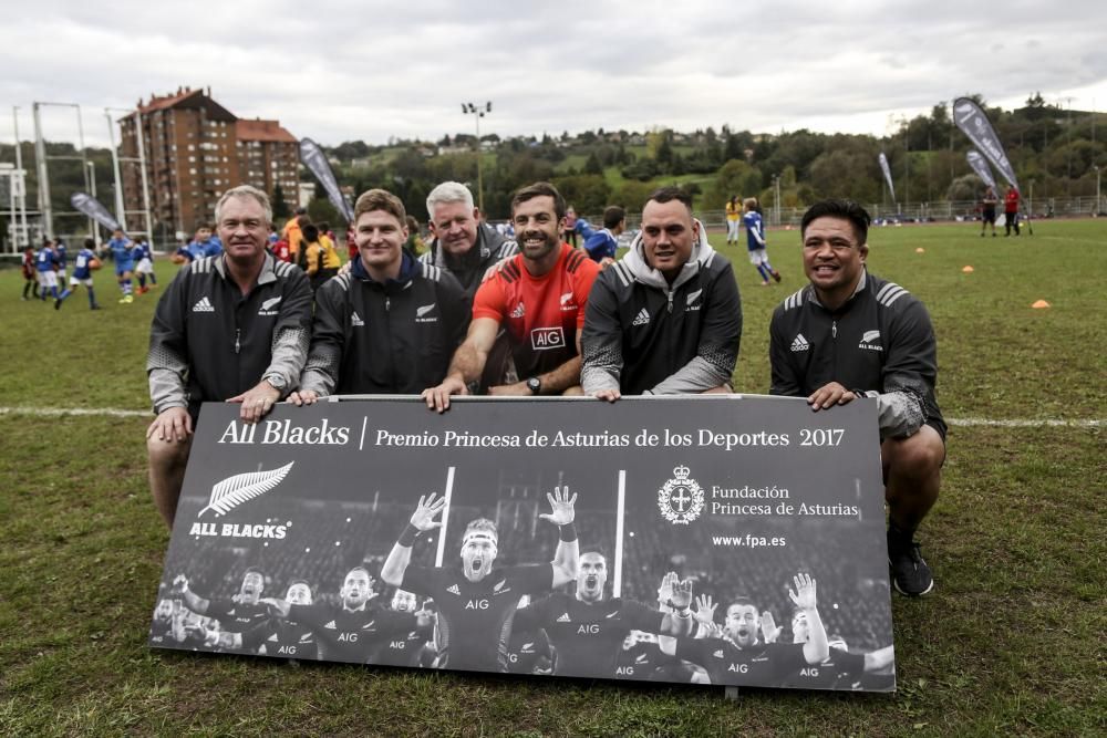 Entrenamiento de los All Blacks en San Lázaro