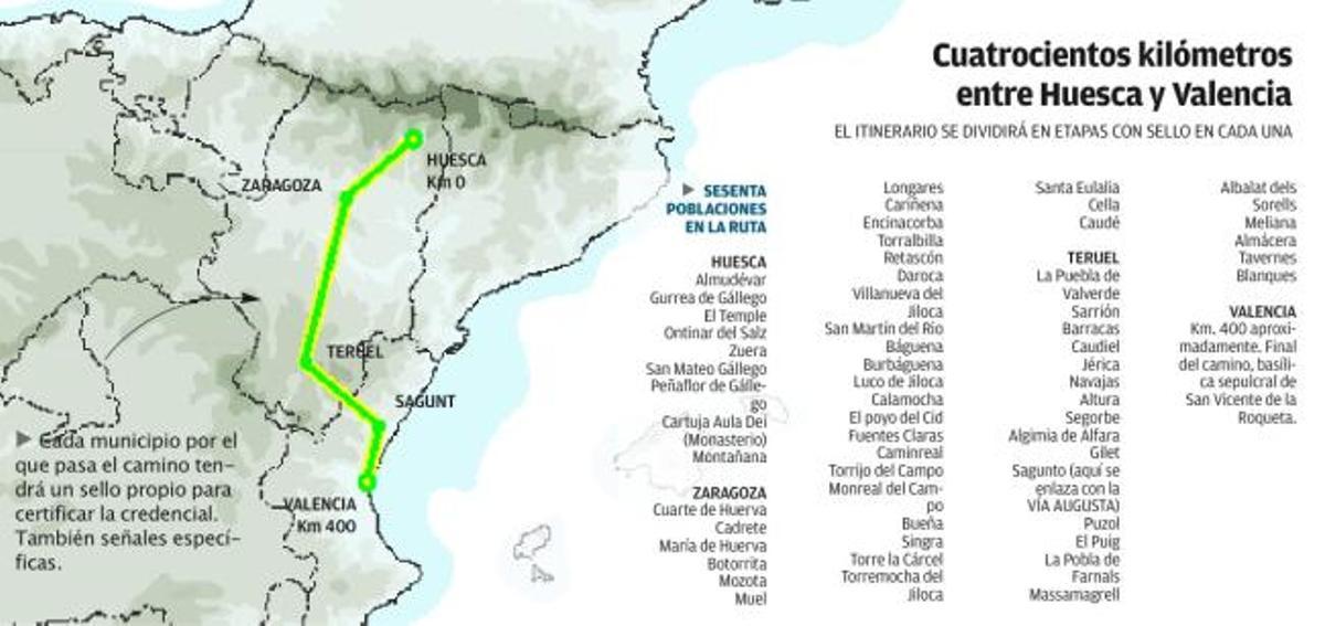 El nuevo camino de peregrinación de San Vicente Mártir estrena logo oficial