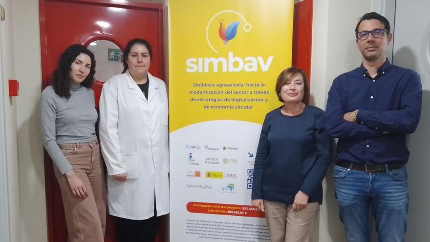 Los investigadores del Cebas Alicia Fernández, Mª José Álvarez, Mª Pilar Bernal y Rafael Clemente.