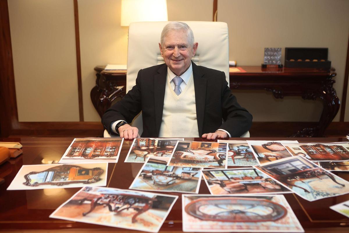 Cándido Hermida, en su despacho.