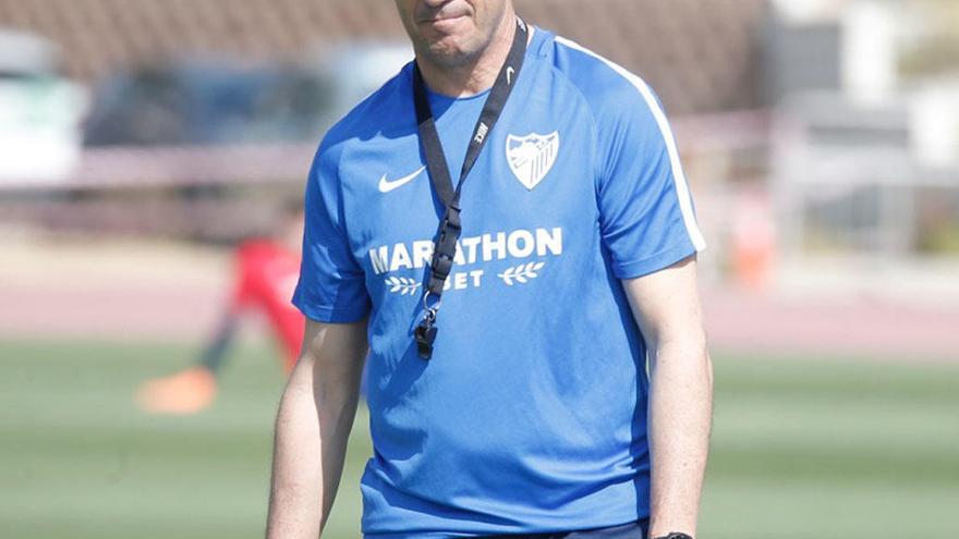 José González, durante el entrenamiento.