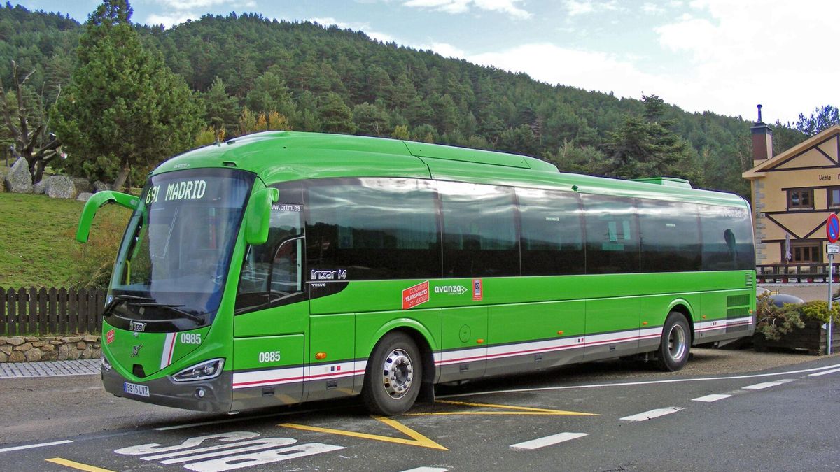 Autobús interurbano de la Comunidad de Madrid.