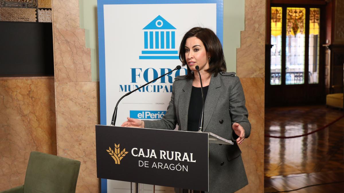 La encargada de clausurar el foro fue Teresa Ladrero, vicepresidenta de la Diputación de Zaragoza.